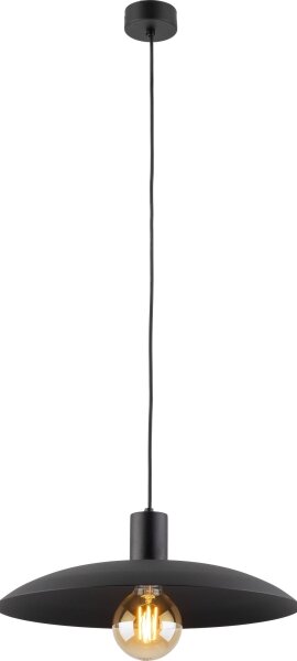 Lampadario a sospensione con filo ASTRA 1xE27/15W/230V diametro 41 cm nero