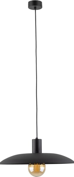 Lampadario a sospensione con filo ASTRA 1xE27/15W/230V diametro 41 cm nero