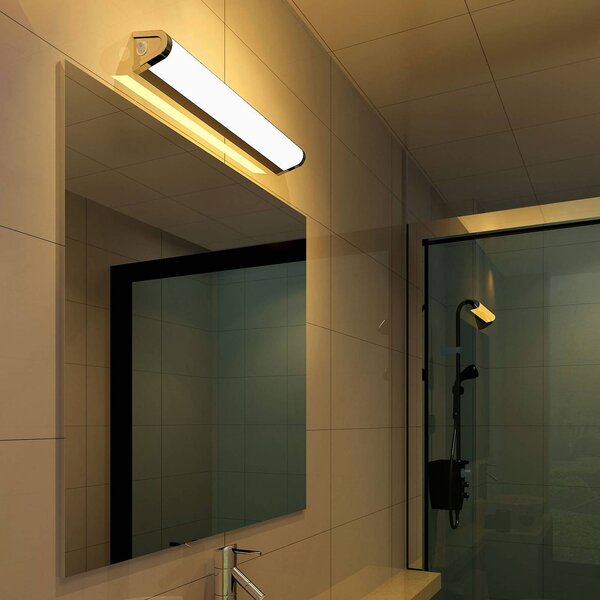 G & L Handels GmbH Applique da parete a LED 511106, Cromo / Argento, Camera da letto, Alluminio, Moderno, Applique a LED