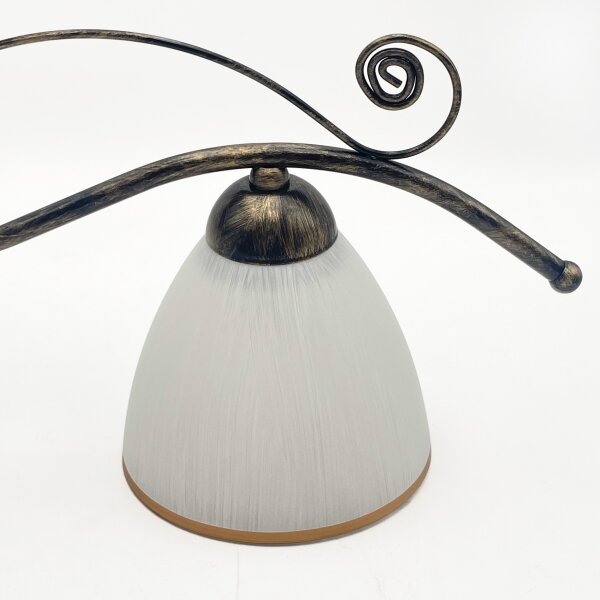 Lampadario a sospensione con catena RETRO 2xE27/60W/230V bronzo/patina