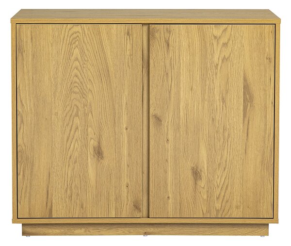 Credenza scandinava finitura legno chiaro rovere 2 ante L90 cm MILLOR