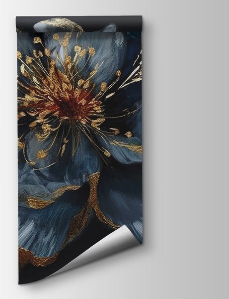 Carta da parati Pittura di un fiore, Carta da parati 3d fiori, Carta da parati popolare, u95657 - Tapeko.it