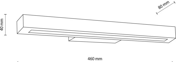 Applique a LED TEO LED/8W/230V 3000K noce