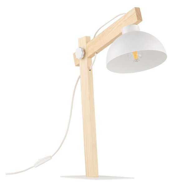 Lampada da tavolo OSLO 1xE27/15W/230V pino/bianco