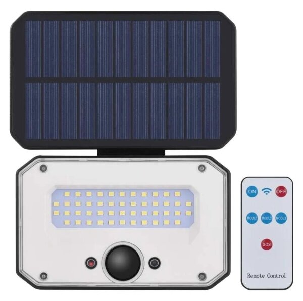 LED Proiettore solare con sensore di movimento SPILO LED/3,7V 3600mAh 3000K IP54 + +TC