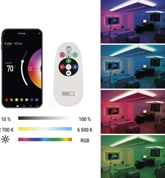 LED RGB+CCT Striscia GOSMART LED/11W/230V 2 m 2700-6500K IP44 Wi-Fi