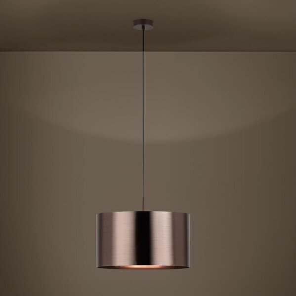 Eglo 39356 - Lampadario a sospensione con filo SAGANTO 1 1xE27/60W/230V rame