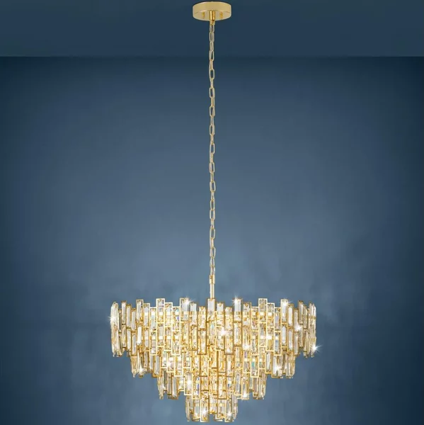 Eglo 39614 - Lampadario su catena CALMEILLES 10xE14/25W/230V d. 78 cm