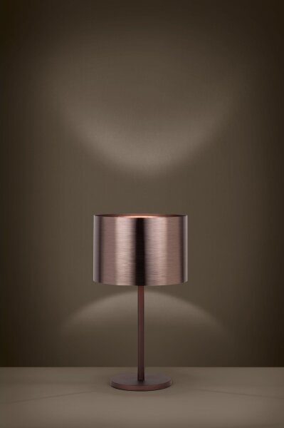 Eglo 39394 - Lampada da tavolo SAGANTO 1 1xE27/60W/230V rame