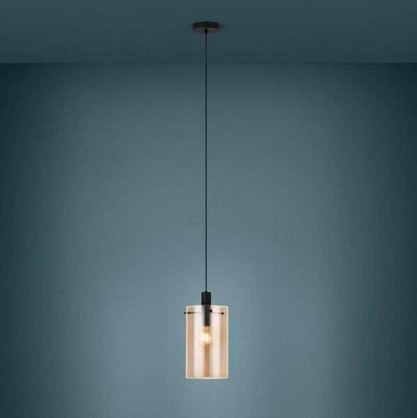 Eglo 39537 - Lampadario su filo POLVERARA 1xE27/40W/230V