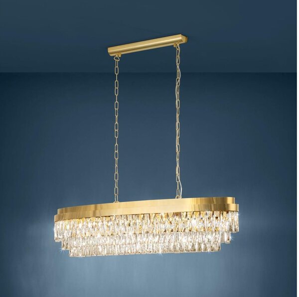 Eglo 39463 - Lampadario su catena VALPARAISO 13xE14/40W/230V dorato