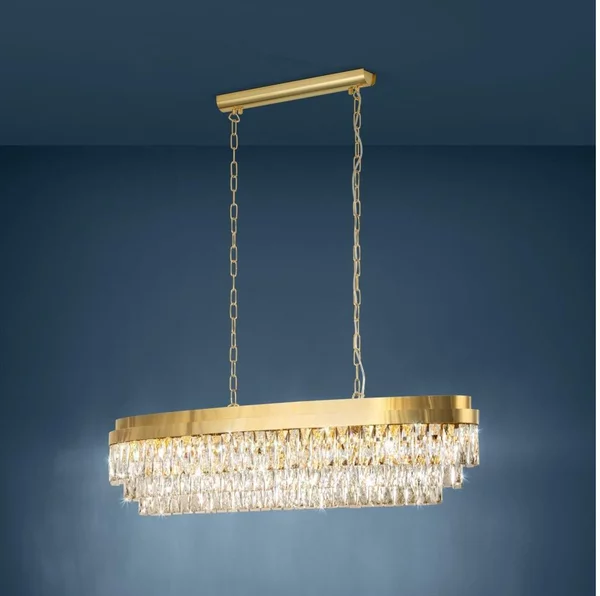 Eglo 39463 - Lampadario su catena VALPARAISO 13xE14/40W/230V dorato