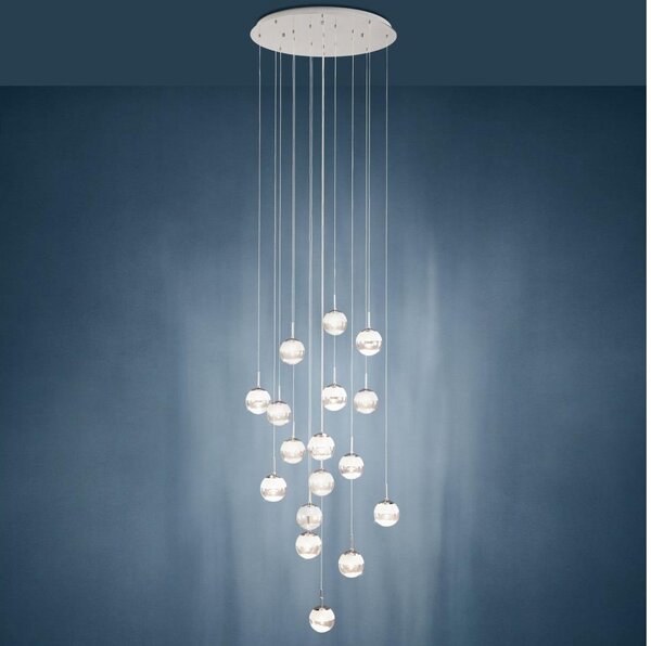 Eglo 39547 - Lampadario su filo LED dimmerabile MONTEFIO 17xLED/5W/230V