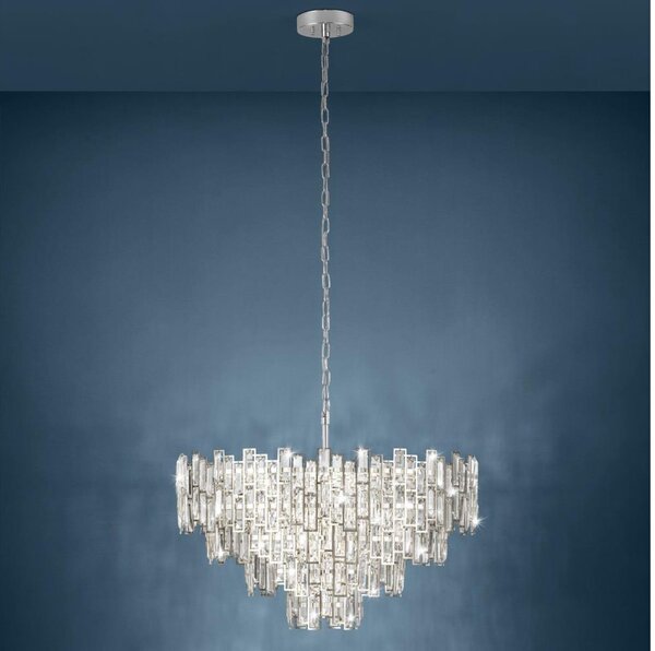 Eglo 39627 -Lampadario LED su catena CALMEILLES 10xE14/25W/230V d. 78 cm