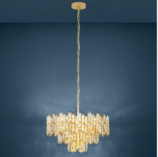 Eglo 39613 - Lampadario LED su catena CALMEILLES 10xE14/25W/230V d. 63 cm