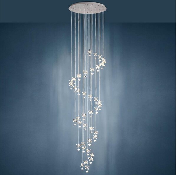 Eglo 39545 - Lampadario LED di cristallo dimmerabile su una corda PIANOPOLI 40xLED/1,8W/230