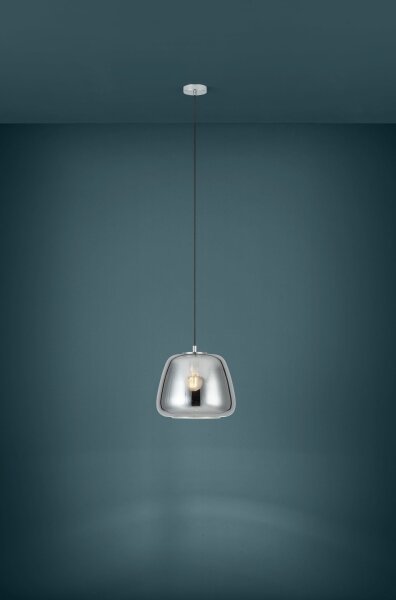 Eglo 39665 - Lampadario a sospensione con filo ALBARINO 1xE27/40W/230V diametro 35 cm fumé
