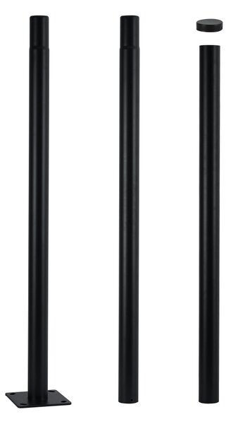 Brilagi - Palo in metallo per illuminazione esterna URBAN 3 m palo nero