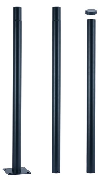 Brilagi - Palo in metallo per illuminazione esterna URBAN 3 m palo antracite