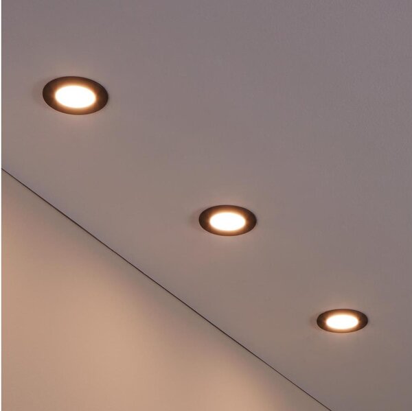 Eglo 31743 - Set di 3 lampade LED dimmerabili FUEVA-Z LED/2,8W/230V IP44 nero