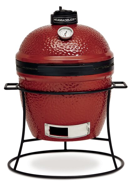 Kamado Joe Junior, barbecue in Vetroceramica, rosso/nero: la soluzione ideale per la massima flessibilità