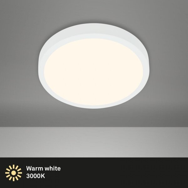 Briloner 3700-016 - Plafoniera LED RUNA LED/16W/230V 3000K diametro 28 cm bianco