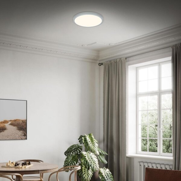 Briloner 3703-014-Plafoniera LED RUNA LED/24W/230V 3000K pr.38 cm argento