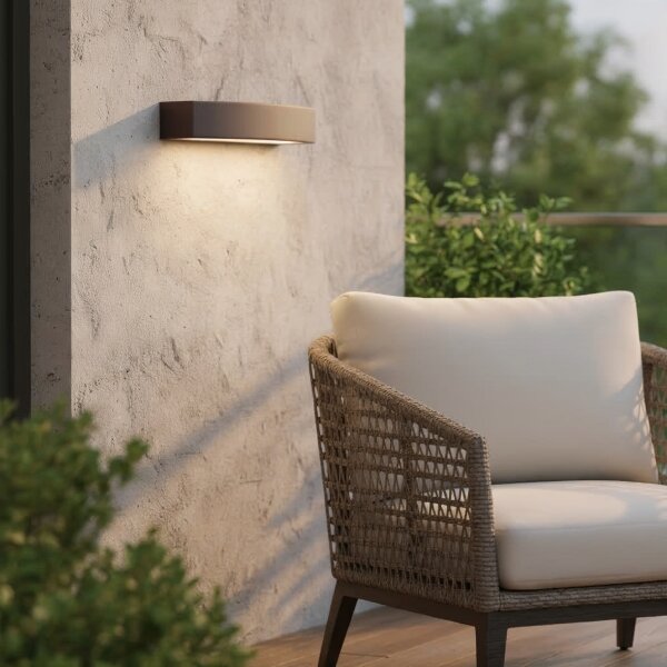 Ideal Lux - Applique da esterno ANDROMEDA 2xE27/60W/230V IP55 marrone