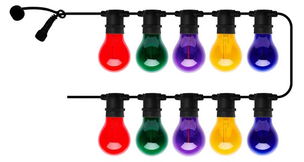 Sirius Ghirlanda luminosa LED Tobias, set iniziale, multicolore, 10 luci, lunghezza Tobias, Multicolore, Plastica