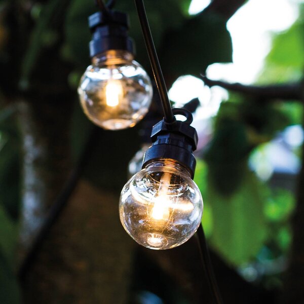 Sirius Ghirlanda luminosa LED Lucas Set iniziale trasparente, a 10 luci, solare/con, Multicolore, Plastica