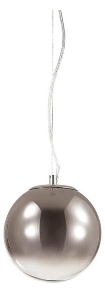 Ideal Lux - Lampadario a sospensione con filo MAPA 1xE27/42W/230V diametro 20 cm grigio/fumé