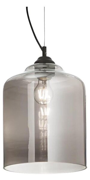 Ideal Lux - Lampadario a sospensione con filo BISTRO 1xE27/60W/230V diametro 24 cm fumé