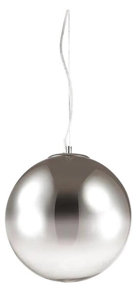 Ideal Lux - Lampadario a sospensione con filo MAPA 1xE27/42W/230V diametro 40 cm grigio/fumé