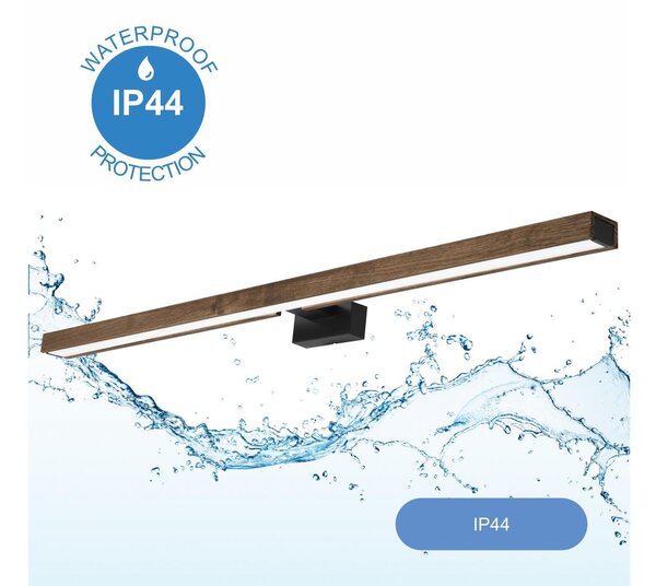 Brilagi-Illuminazione a LED per specchi da bagno WOODY MIRROR LED/15W/230V IP44 quercia/nero