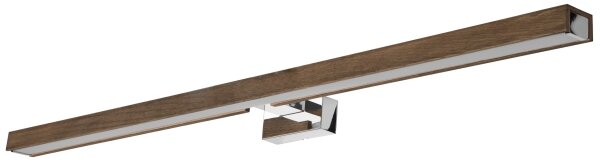 Brilagi-Illuminazione a LED per specchi da bagno WOODY MIRROR LED/15W/230V IP44 quercia/cromo