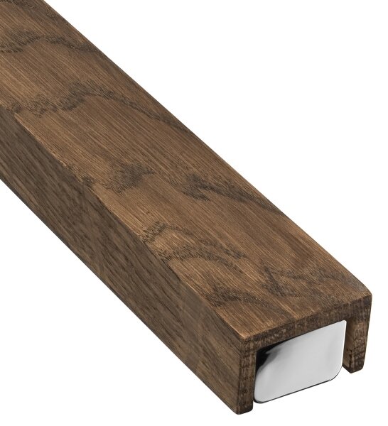 Brilagi-Illuminazione a LED per specchi da bagno WOODY MIRROR LED/15W/230V IP44 quercia/cromo