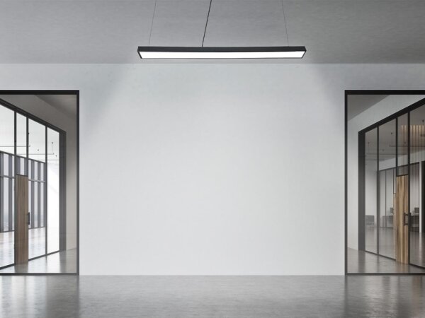 Lampadario LED a sospensione con filo LED/32W/230V 4000K diametro 120 cm nero