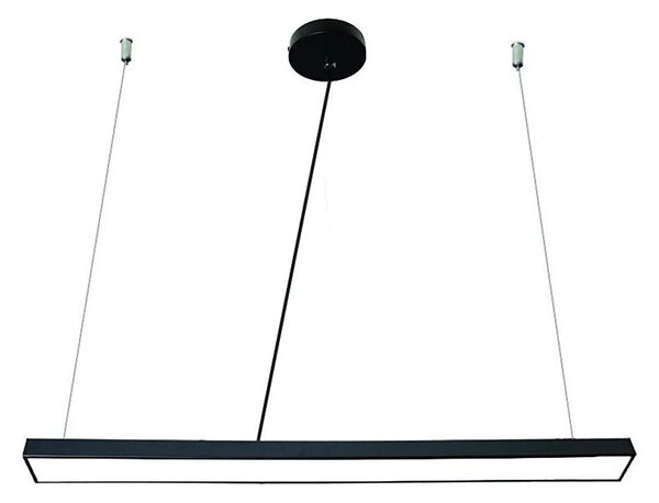 Lampadario LED a sospensione con filo LED/32W/230V 4000K diametro 120 cm nero