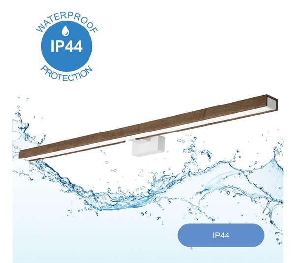 Brilagi-Illuminazione a LED per specchi da bagno WOODY MIRROR LED/15W/230V IP44 quercia/bianco