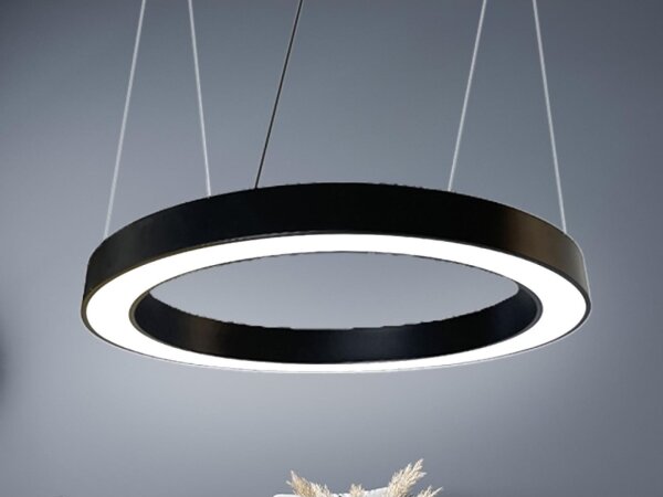 Lampadario LED a sospensione con filo LED/50W/230V 4000K diametro 100 cm nero