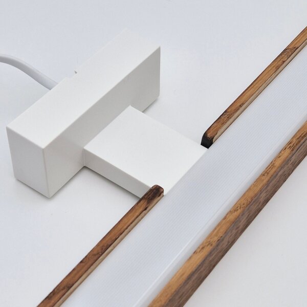 Brilagi-Illuminazione a LED per specchi da bagno WOODY MIRROR LED/15W/230V IP44 quercia/bianco