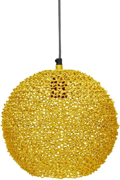 Kidsdepot lampada a sospensione "Scoop" in metallo giallo