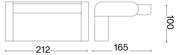 Ideal Lux - Applique a LED da esterno SWIPE LED/21W/230V antracite