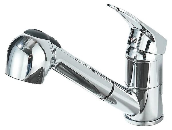 Rubinetto da cucina, bocca estraibile, struttura in acciaio inossidabile, cromato