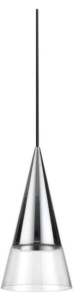 Ideal Lux - Lampadario LED a sospensione con filo CONO 1xGU10/7W/230V diametro 15 cm cromo