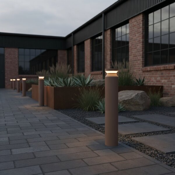 Ideal Lux - Lampada LED da esterno BOEING LED/14W/230V diametro 70 cm IP65 marrone