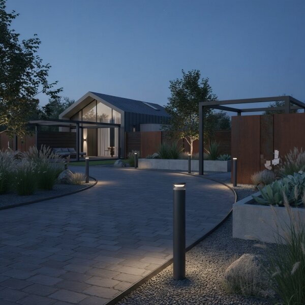 Ideal Lux - Lampada LED da esterno BOEING LED/14W/230V 100 cm IP65 nero
