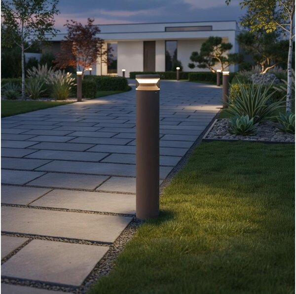 Ideal Lux - Lampada LED da esterno BOEING LED/14W/230V diametro 70 cm IP65 marrone