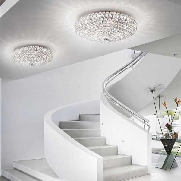 Ideal Lux - Plafoniera LED di cristallo KING 5xG9/3W/230V diametro 38 cm cromo