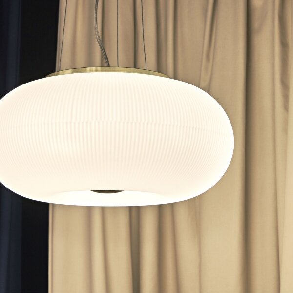Ideal Lux - Lampadario LED a sospensione con filo ARIZONA 3xGX53/9W/230V diametro 40 cm bianco